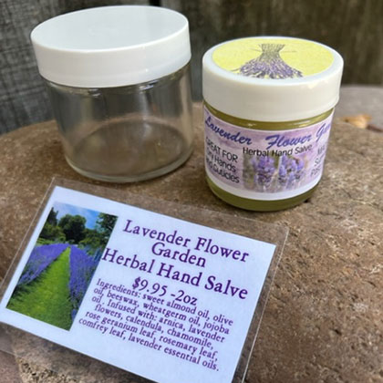 Lavender Flower Garden Herbal Hand Salve